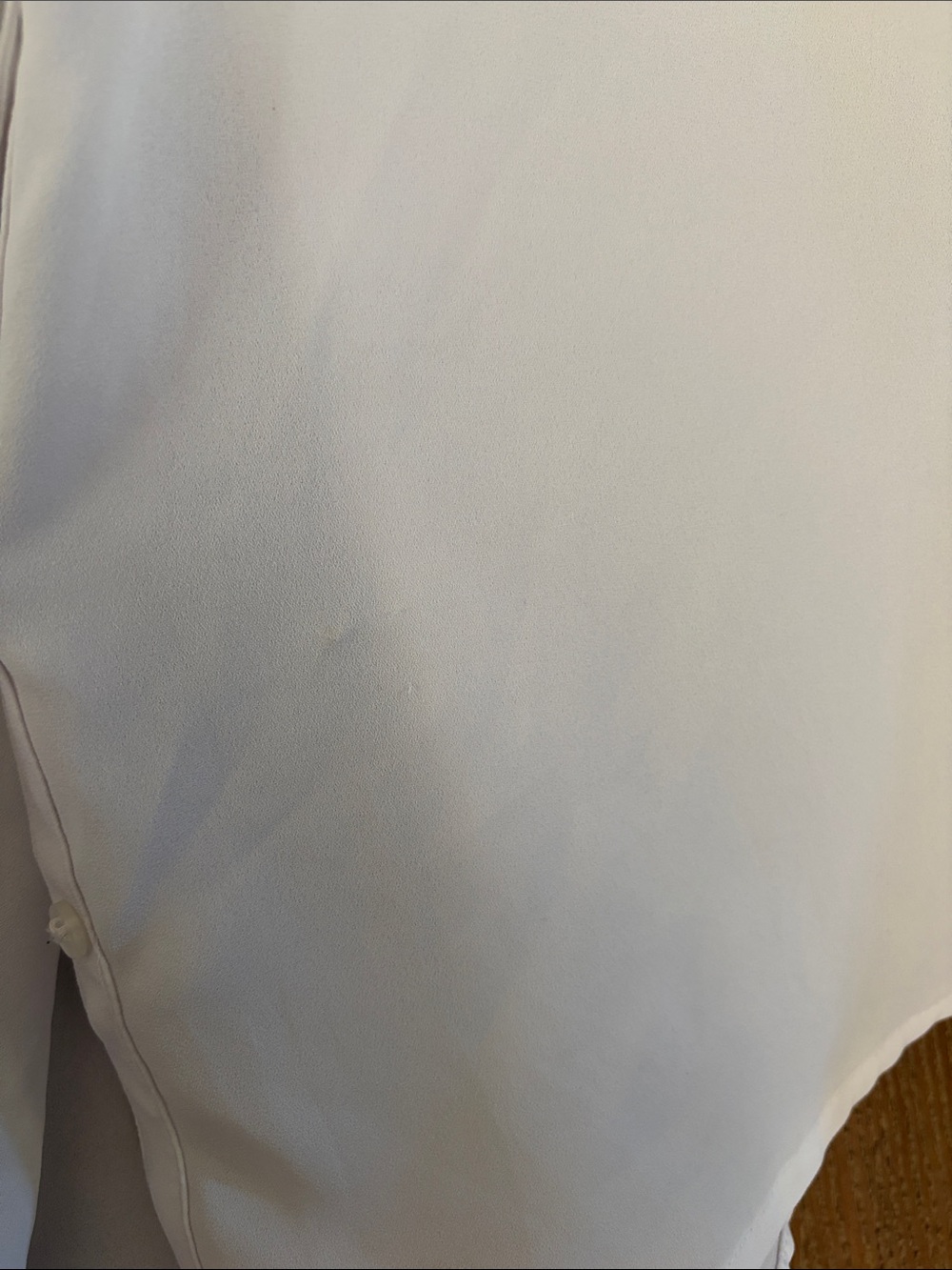 Express White Semi-Sheer Button-Front Blouse - Picture 10 of 10